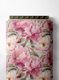 Petal flower style with pink,green colors