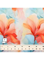 Leaf flower style with red,blue colors - Image 5