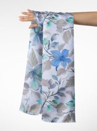 Petal flower style with blue,grey colors - Image 3