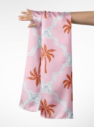 Palm flower style with pink, orange colors - Image 3