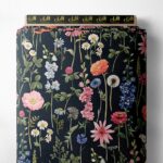 Bloom flower style with pink,blue colors