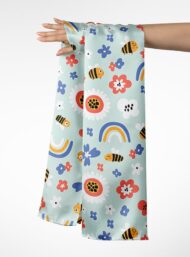 Bee flower style with yellow,green colors - Image 3