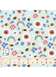 Bee flower style with yellow,green colors - Image 5