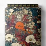 Petal flower style with red,white colors