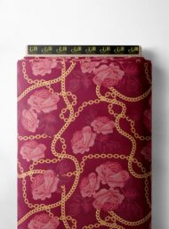 Rose flower style with pink,red colors