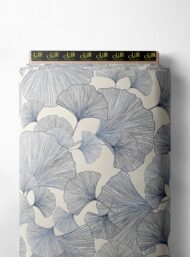 Leaf flower style with grey, white colors