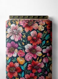 Petal flower style with red,pink colors