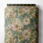 Petal flower style with pink,green colors