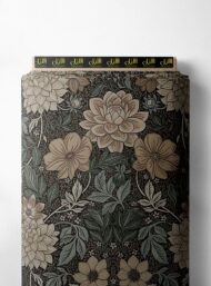 Leaf flower style with brown,green colors