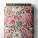 Petal flower style with pink,green colors