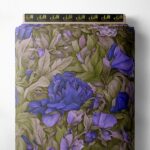 Petal flower style with green, blue colors