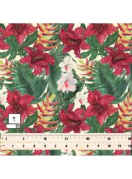 Lily flower style with red,green colors - Image 5