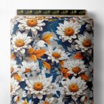 Petal flower style with white,orange colors