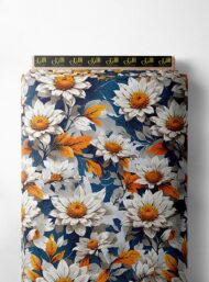 Petal flower style with white,orange colors