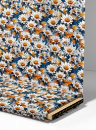 Petal flower style with white,orange colors - Image 4