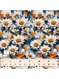 Petal flower style with white,orange colors - Image 5
