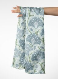 Bloom flower style with blue,green colors - Image 3