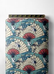 Fan others style with red,white colors