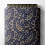 Paisley flower style with blue,pink colors