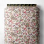 Bloom flower style with pink,green colors