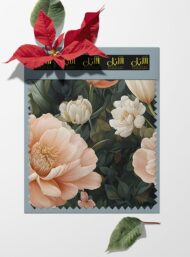 Bloom flower style with pink,white colors - Image 6