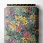 Bloom flower style with pink,yellow colors