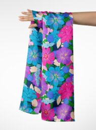 Blossom flower style with blue, pink colors - Image 3