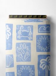 Palm nature style with blue colors