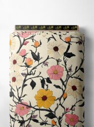 Petal flower style with pink,yellow colors