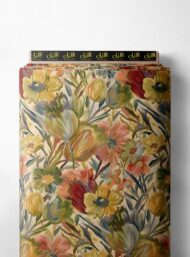 Petal flower style with yellow,green colors