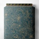 Leaf flower style with green,white colors