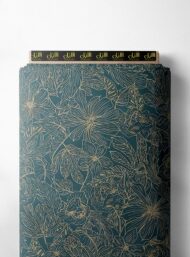 Leaf flower style with green,white colors