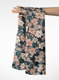 Bloom flower style with pink,white colors - Image 3