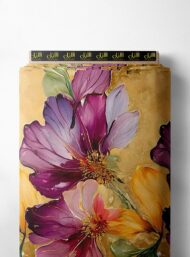 Petal flower style with blue,yellow colors