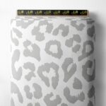 Leopard animal style with grey, white colors