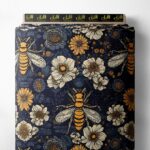 Bee flower style with yellow,white colors