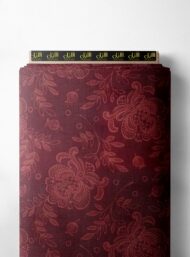 Bloom flower style with red, brown colors