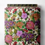 Bloom flower style with pink,green colors