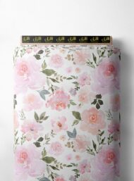 Petal flower style with pink,green colors