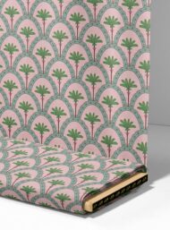 Palm flower style with green,pink colors - Image 4