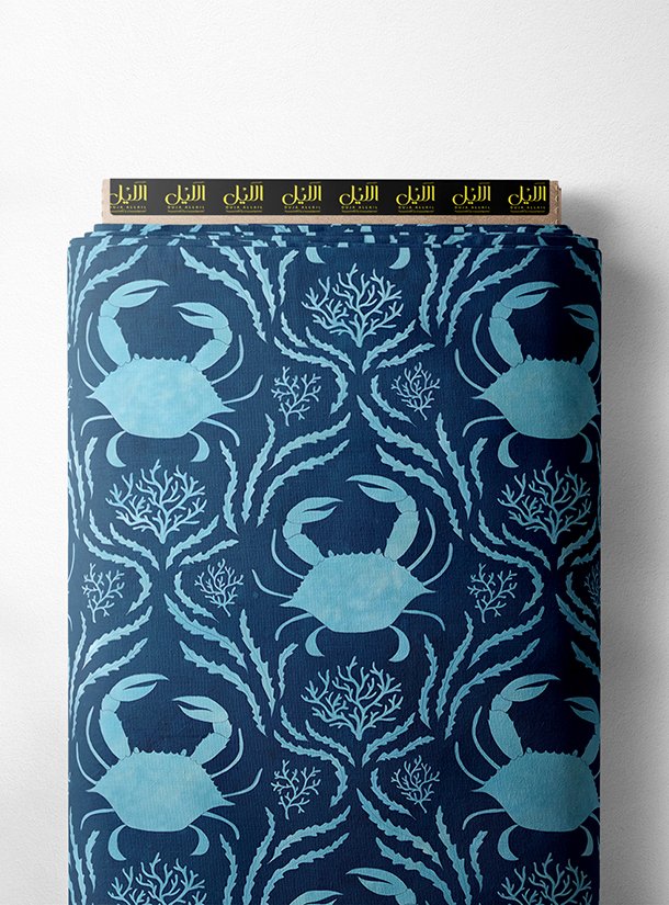 LAI01-1141_1-1.jpg Crab ocean and sky style with blue colors - Image 1