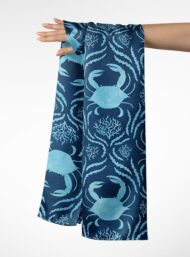 Crab ocean and sky style with blue colors - Image 3