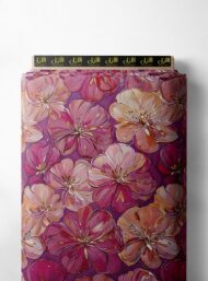 Bloom flower style with pink,red colors