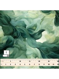 Flow abstract style with green,white colors - Image 5