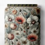 Petal flower style with white,pink colors