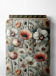 Petal flower style with white,pink colors