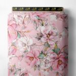 Petal flower style with pink, white colors