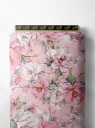 Petal flower style with pink, white colors