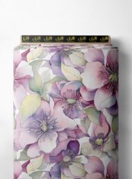 Petal flower style with pink,white colors