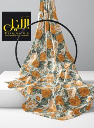 Rose flower style with orange,green colors - Image 2